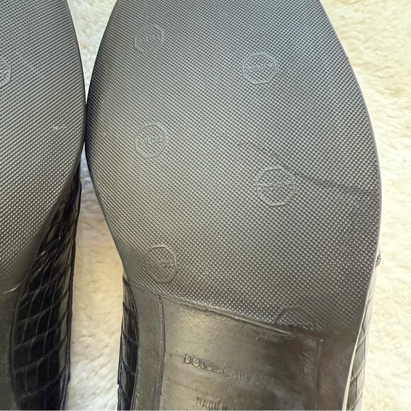 Dolce&Gabbana men crocodile skin oxford shoes size 37,5 EU Authentic Retail4500$ - Picture 7 of 9